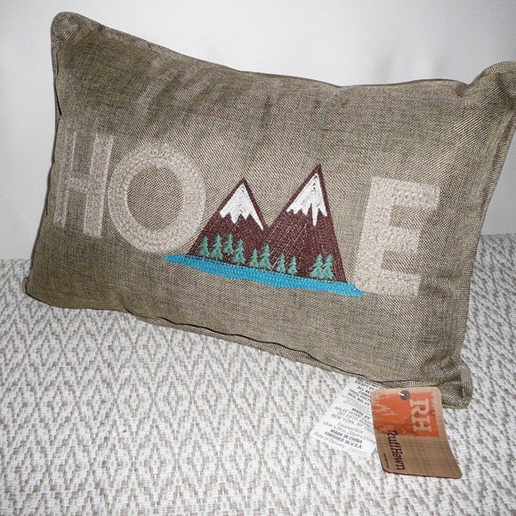 Ruff Hewn Home Decorative Pillow Mountain Theme  NWT - Picture 6 of 10